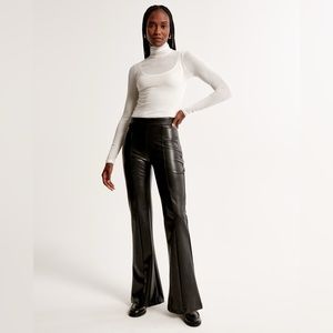 Vegan Leather Flare Pant